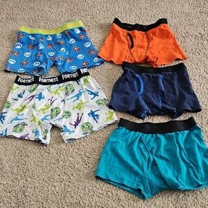 Kids Boxer Briefs Set - Blue, Orange, and Multicolor